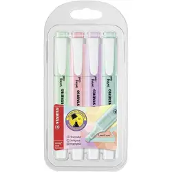 (275/4-08-1) STABILO MARCADOR FLUORESCENTE SWING COOL PASTEL C/SURTIDOS BLÍSTER 4 UD