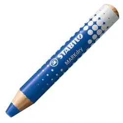 (648/41) STABILO MARCADOR EN SECO MARKDRY PARA PIZARRA BLANCA Y DE PAPEL AZUL CAJA 5 UD