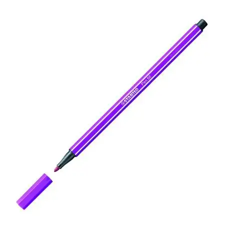 (68/58) STABILO ROTULADOR PEN 68 LILA CAJA 10 UD