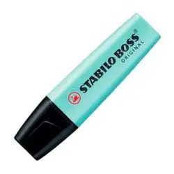 (70/113) STABILO MARCADOR FLUORESCENTE BOSS ORIGINAL TURQUESA PASTEL