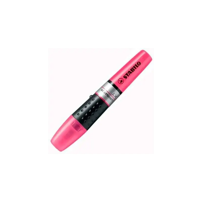 (71/56) STABILO MARCADOR FLUORESCENTE LUMINATOR ROSA CAJA 5 UD