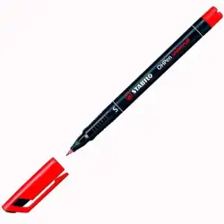 (841/40) STABILO MARCADOR PERMANENTE OHPEN UNIVERSAL S PUNTA SUPER FINA 0.4MM ROJO