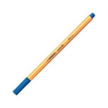 (88/41) STABILO ROTULADOR POINT 88 AZUL CAJA 10 UD