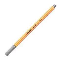 (88/94) STABILO ROTULADOR POINT 88 GRIS CAJA 10 UD