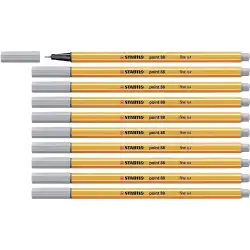 (88/95) STABILO ROTULADOR POINT 88 GRIS MEDIO CAJA 10 UD