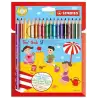 (203/18-01) STABILO LÁPICES DE COLORES TRIO THICK C/SURTIDOS ESTUCHE 18 UD