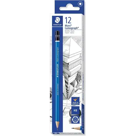 (100-HB) STAEDTLER LÁPIZ DE GRAFITO LUMOGRAPH 100 HB CAJA 12 UD