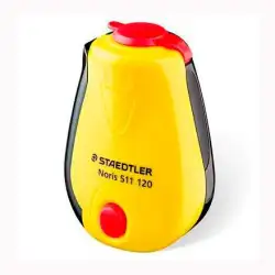 (511 120) STAEDTLER AFILALÁPICES CON DEPÓSITO DISEÑO NORIS AMARILLO/NEGRO