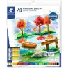 (8880 C24) STAEDTLER ACUARELAS EN TUBO 12ML SURTIDOS ESTUCHE 24U