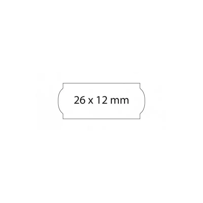 (025023) SWING ETIQUETAS ADHESIVAS PERMANENTE OPEN PARA PRECIOS 26X12MM ROLLO 1500 BLANCO