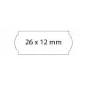 (025023) SWING ETIQUETAS ADHESIVAS PERMANENTE OPEN PARA PRECIOS 26X12MM ROLLO 1500 BLANCO