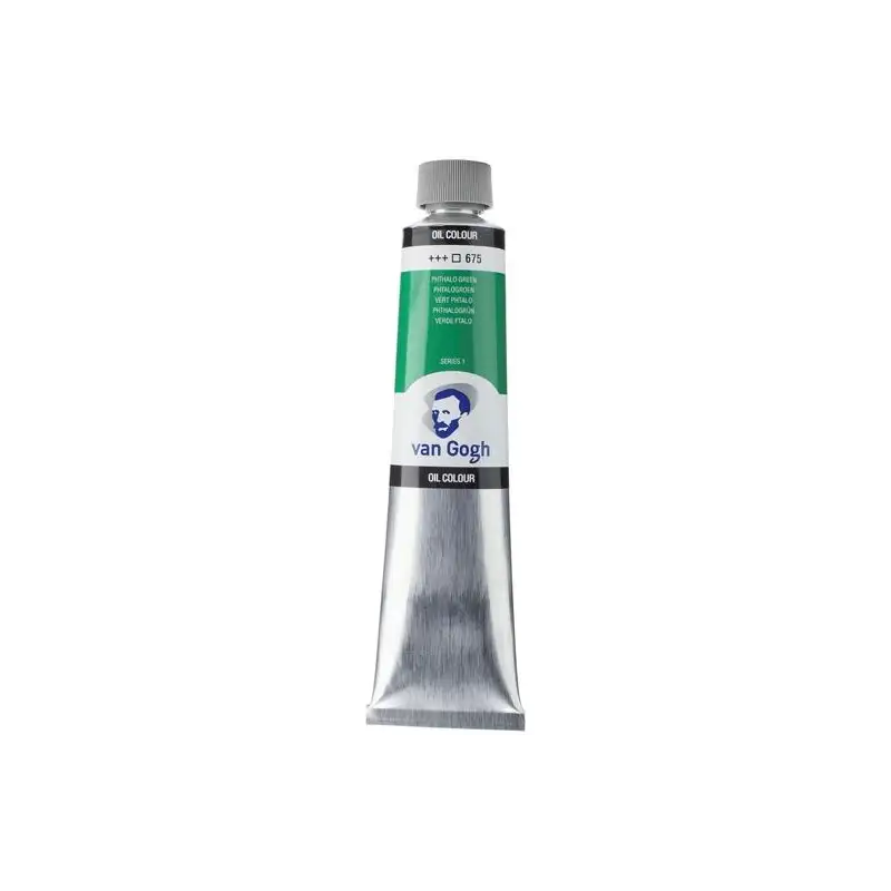 (02086753) TALENS VAN GOGH PINTURA AL ÓLEO TUBO 200ML VERDE FTALO 675 TRANSPARENTE