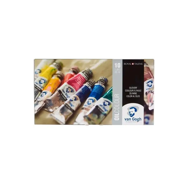 (2820410) TALENS VAN GOGH ESTUCHE BÁSICO DE PINTURAS AL ÓLEO CON 10 TUBOS DE 20ML COLORES SURTIDOS