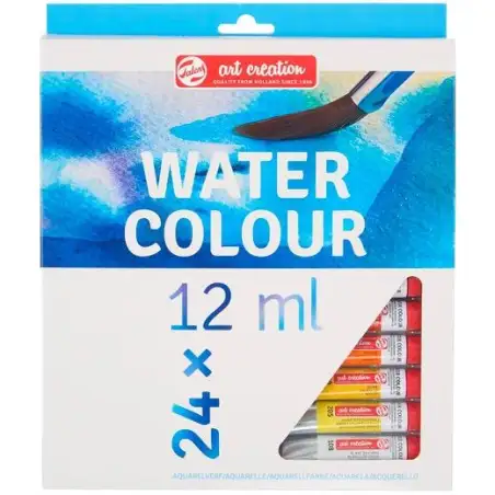 (9022024M) TALENS ART CREATION SET DE ACUARELAS 24 TUBOS DE 12ML COLORES SURTIDOS