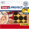 (57892-00001-01) TESA FIELTRO PROTECTOR ANTIRASGUÑOS DIAMETRO Ø18MM MARRÓN -BLISTER 16U-