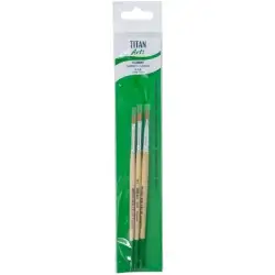 (129258433) TITAN ARTS SET DE PINCELES 2584/4-6-8 BLÍSTER 3 UD
