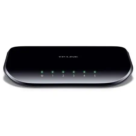 (TL-SG1005D) TP-LINK SWITCH SG1005D NO GESTIONABLE 5 PUERTOS GIGABIT SOBREMESA NO RACK
