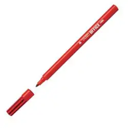 (F730502) TRATTO OFFICE FINE ROTULADOR PUNTA DE FIBRA ROJO - 12U-