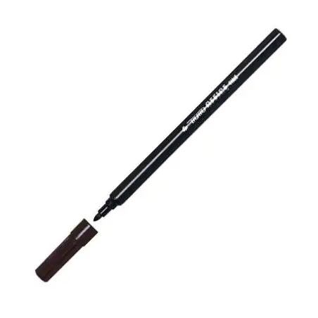 (F730503) TRATTO OFFICE FINE ROTULADOR PUNTA DE FIBRA NEGRO -12U-
