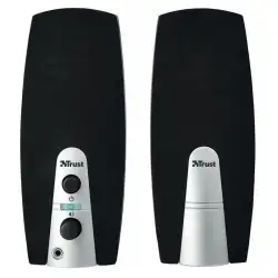(16697) TRUST ALTAVOCES MILA 2.0 5W RMS 10W MAX AUTOALIMENTADO USB CONEXION FRONTAL NEGRO
