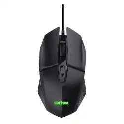 (25036) TRUST RATÓN GAMING GXT 109 FELOX CABLE USB 6400DPI 6 BOTONES ILUMINACIÓN LED NEGRO