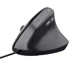 (25144) TRUST RATÓN ERGONÓMICO VERTICAL BAYO II CON CABLE 800/2400DPI NEGRO