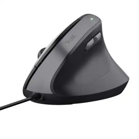 (25144) TRUST RATÓN ERGONÓMICO VERTICAL BAYO II CON CABLE 800/2400DPI NEGRO
