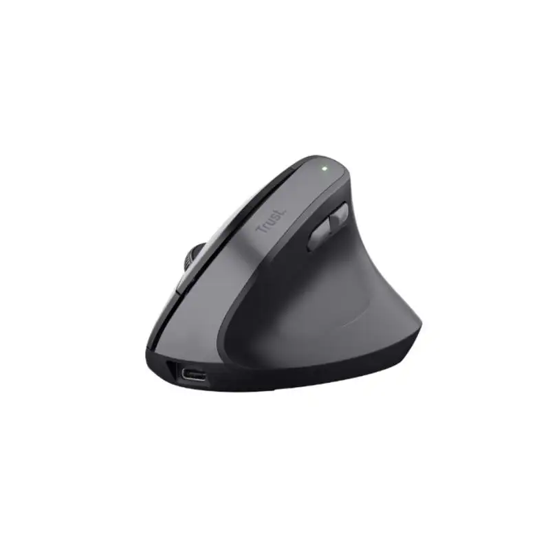 (25145) TRUST RATÓN BAYO II ERGONÓMICO VERTICAL INALÁMBRICO 2.4GHZ 6 BOTONES RECARGABLE NEGRO