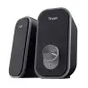 (25670) TRUST ALTAVOCES ADOR 2.0 RMS 12W MAX AUTOALIMENTADO USB CONEXION Y CONEXION JACK 3.5 MM NEGRO