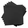 (20257) SERVILLETAS 2 CAPAS PUNTA PUNTA 33X33 PAQUETE 50U NEGRO