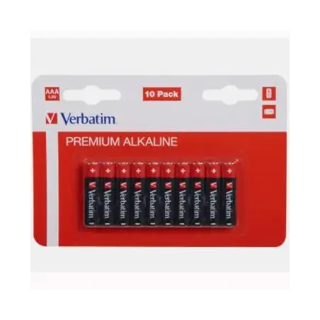 (49874) VERBATIM PILAS ALCALINAS AAA-LR03 -PACK 10U-