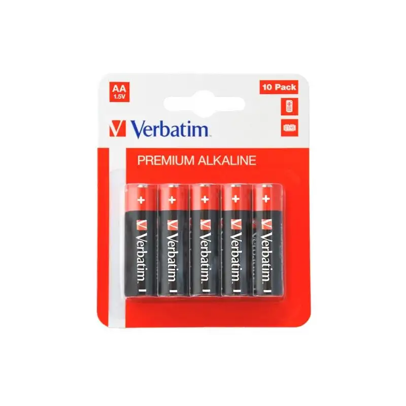 (49875) VERBATIM PILAS ALCALINAS AA - LR06 - PACK 10 UDS