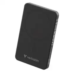 (32225) VERBATIM CARGADOR INALAMBRICO POWER BANK 5K MAH 1XUSB-C NEGRO