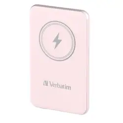 (32243) VERBATIM CARGADOR INALAMBRICO POWER BANK 5K MAH 1XUSB-C ROSA