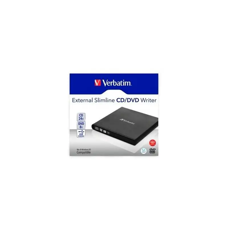 (53504) VERBATIM GRABADORA Y LECTOR EXTERNO DE CD/DVD SLIMLINE