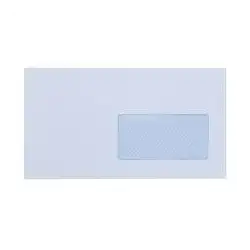 (877S1122VD/500) YOSAN SOBRE OFFSET 90GR 115X225 BLANCO TIRA AUTOADHESIVA Y CON VENTANA DERECHA -500U-