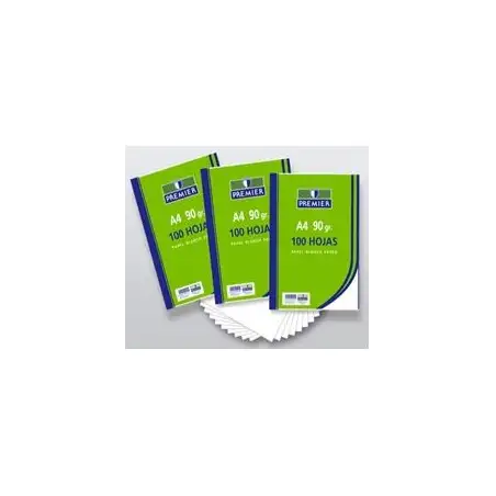 (1025/100-A4-G) ZORRILLA PAQUETE 100H PREMIER A4 90GR LISO PAPEL BLANCO EXTRA