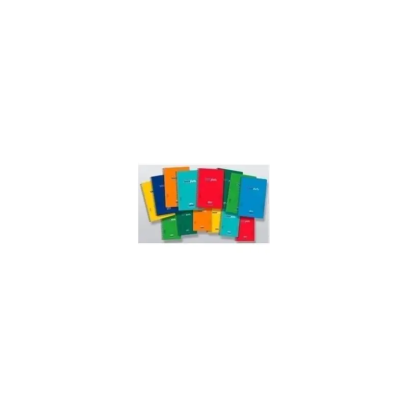 (6285-L-90) ZORRILLA CUADERNO ESPIRAL TAUROPLASTIC 80H FOLIO 90GR LISO T/ PP COLORES SURTIDOS