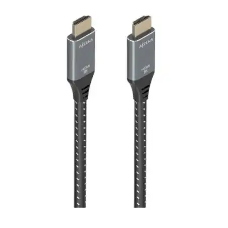 (A150-0877) AISENS CABLE HDMI V2.1 PREMIUM ALTA VELOCIDAD HEC 8K@60HZ 48GBPS A/M - A/M GRIS/NEGRO 7