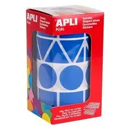 (11162) APLI GOMETS FIGURAS SURTIDAS ROLLO AZUL XL